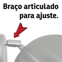 Arandela Retrô Bola Lavabo Banheiro Corredor Sacada Escovado - 5