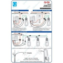 Sensor de presença rele + timmer Bivolt Corujão Qualitronix - 5