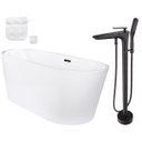Ver imagem 5 de Kit Banheira Freestanding Venezza 1.50m C/misturador Preto