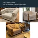 Ver imagem 7 de Poltrona Decorativa 121cm Pugle Linho Camurça Cinza - Sallar Home