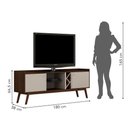 Ver imagem 6 de Rack para Tv até 60 Polegadas 2 Porta Rio de Janeiro Valdemóveis Chocolate/off White