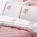 Ver imagem 4 de Jogo Lençol Lavina Queen Bordado 4 Pçs Branco