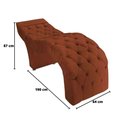Ver imagem 3 de Maca Estofada Estética Cílios Salão Spa Veludo Ísis Cor:terracota
