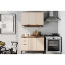 Ver imagem 1 de Cozinha Modulada Completa Alpha 2 Peças (1aéreo+1balcão) C2p53 Freijo/off White - Carraro