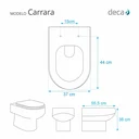 Ver imagem 2 de Assento Sanitario com Amortecedor Carrara Cinza Vip para Vaso Deca