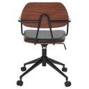 Ver imagem 4 de Cadeira Office com Relex em Aço Carbono e Couro Ecologico Dijon Preto