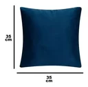 Ver imagem 3 de Kit 4 Almofadas Cheias Quarto Sala Sofá Sued 35x35:vermelha