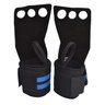 Luva Crossfit 3 furos com Munhequeira Craw Fitness - Preto/Azul - G - 1