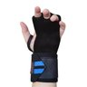 Luva Crossfit 3 furos com Munhequeira Craw Fitness - Preto/Azul - G - 2