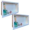Ver imagem 6 de Kit 02 Nicho de Porcelanato Branco Polido 60x32cm