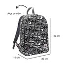 Ver imagem 3 de Mochila de Costas Casual Espaçosa Canvas Teen Bandeira Republic Vix Preto