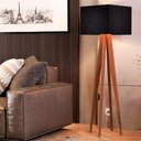 Ver imagem 2 de Luminária De Quarto Sala Abajur Decoração De Chão Elegante Luna:Preto