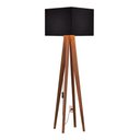 Ver imagem 1 de Luminária De Quarto Sala Abajur Decoração De Chão Elegante Luna:Preto