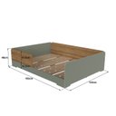 Ver imagem 3 de Cama Infantil Montessoriana Casal Mark em MDF Verde/Verti/Louro Freijó Grann