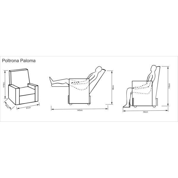 Poltrona Reclinável Paloma Delare Móveis - 3