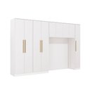 Ver imagem 4 de Quarto Modulado Adapt 9 Portas 2 Gavetas MDP 349cm Branco