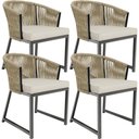 Ver imagem 1 de Kit 04 Cadeiras para Área Gourmet Cozinha Bethari D04 Bege