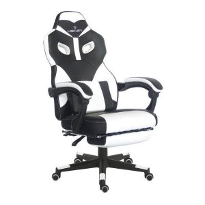 Cadeira Gamer com Apoio de Pés Tanker Healer Branca