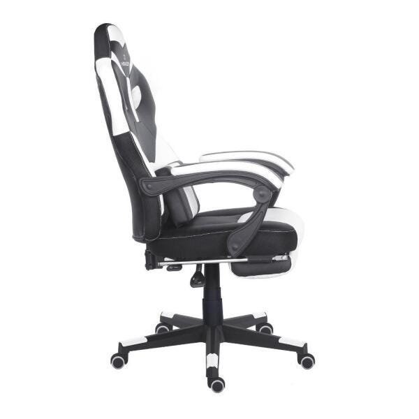 Cadeira Gamer com Apoio de Pés Tanker Healer Branca - 3