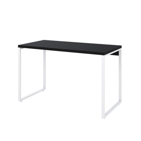 Mesa Kuadra Office 120x60x75cm Preto Ônix/est.branca