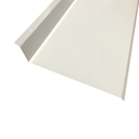 Ver imagem 2 de Kit 10,45 Metros de Rufo Externo de Parede Galv. Branco Corte 10cm