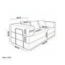 Ver imagem 4 de Sofá Cama 3 Lugares na Caixa 190 cm Capri Bouclê B05 - D'Rossi