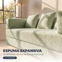 Ver imagem 7 de Sofá Cama 3 Lugares na Caixa 190 cm Capri Bouclê B05 - D'Rossi