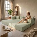 Ver imagem 3 de Sofá Cama 3 Lugares na Caixa 190 cm Capri Bouclê B05 - D'Rossi