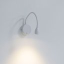 Ver imagem 2 de Arandela de Parede Led Bett Articulado 3000k 3w Bivolt 33cm Policarbonato Branco - Nordecor 2052