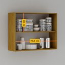 Ver imagem 6 de Armário de Cozinha Nala Aéreo 2 Portas Mobilihouse Cinamomo/off White