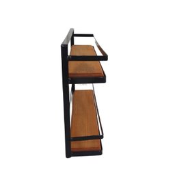 Prateleira porta condimentos ferro madeira artesanato mineiro - 10