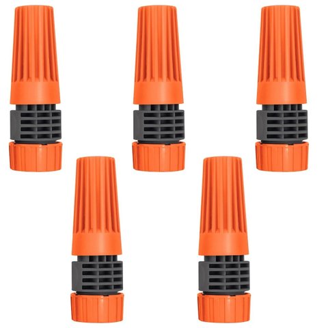 Esguicho Com Engate Rosqueado e Jato Regulável Para Mangueira De 1/2" Polegada | Tramontina | Kit 05