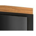 Ver imagem 3 de Rack com Painel Línio Freijó com Preto - MoveisAqui