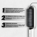 Ver imagem 4 de Escova Pente Alisadora Profissional Branco