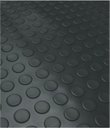 Ver imagem 1 de Piso Emborrachado Relevo Moeda 2mm 1,3x2,2m Passadeira Piso Cor:preto
