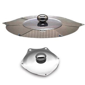 Tampa Panela Retratil Ajustavel Universal Frigideira Inox Aumenta Diminui Conserva Alimentos