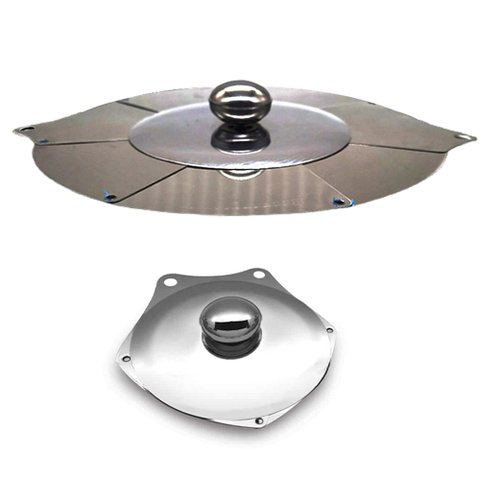 Tampa Panela Retratil Ajustavel Universal Frigideira Inox Aumenta Diminui Conserva Alimentos