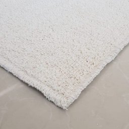 Tapete Algodão Par Sala/Quarto - 2,50 x 2,50 - Cor Cru Pelo Baixo - 2