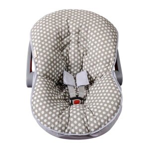 Capa para Bebê Conforto Cinza - 3 Peças