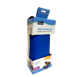 Tapete Gelado Refrescante Verão Para Pet + Bebedouro garrafa portátil + Suporte Cata Caca Com Refil  - 5