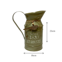 Ver imagem 4 de Vaso Jarro Decor Metal Provençal Verde Pássaro 23cm