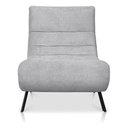 Ver imagem 6 de Poltrona Nathy Confortável com Puff para Sala ou Quarto Boucle Cinza Bz Home Decor