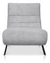 Ver imagem 6 de Poltrona Nathy Confortável com Puff para Sala ou Quarto Boucle Cinza Bz Home Decor