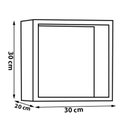 Ver imagem 3 de Kit 3 Nichos Organizador de Parede Quadrado Branco - Montanaris Decor Md Montanaris Decor Nicho Quad