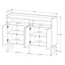 Ver imagem 6 de Combo Rack para Sala Vivare Wood 1.8 e Buffet Wind 4 Portas:Nature/Off White