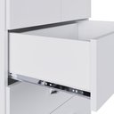 Ver imagem 5 de Guarda-Roupa Solteiro 3 Portas de Correr 6 Gavetas Azul/Branco