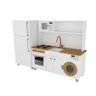 Mini Cozinha Infantil Branco e Freijó 100% Mdf - 6