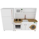 Ver imagem 5 de Mini Cozinha Infantil Branco e Freijó 100% Mdf