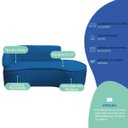 Ver imagem 6 de Kit Divã Recamier Orgânico Marrocos 200cm Lado Direito e 1 Poltronas Amore Linho
