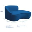Ver imagem 5 de Kit Divã Recamier Orgânico Marrocos 200cm Lado Direito e 1 Poltronas Amore Linho